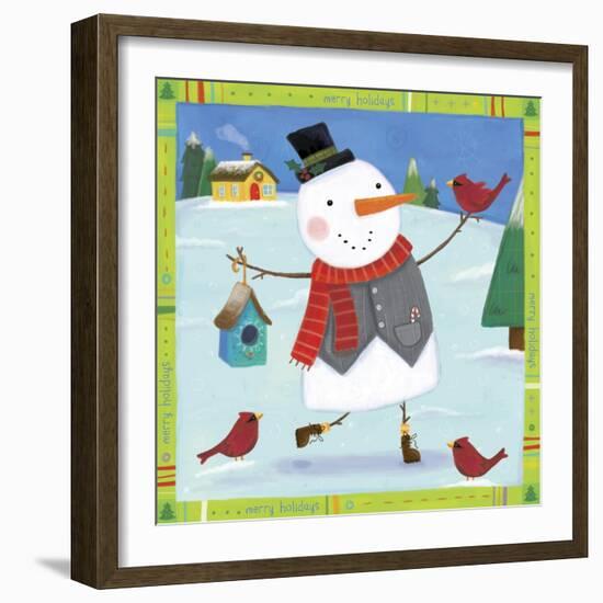 Snow Happy 1-Holli Conger-Framed Giclee Print