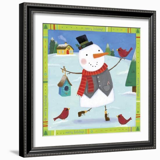 Snow Happy 1-Holli Conger-Framed Giclee Print