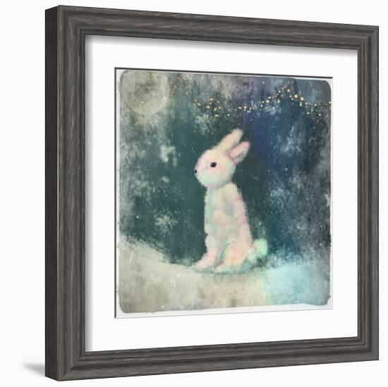 Snow Hare-Claire Westwood-Framed Art Print