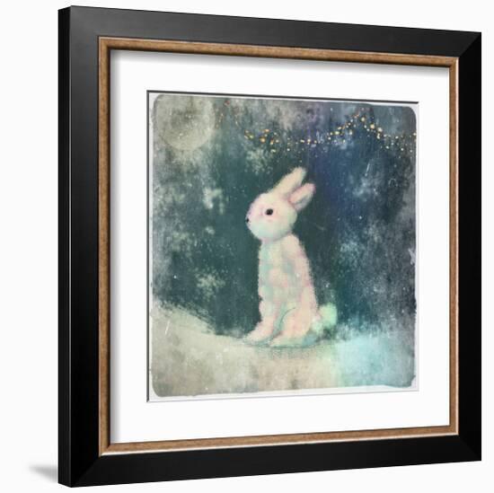 Snow Hare-Claire Westwood-Framed Art Print