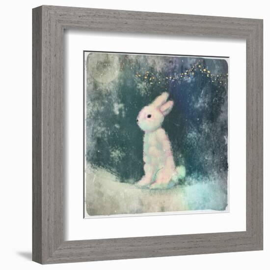 Snow Hare-Claire Westwood-Framed Art Print