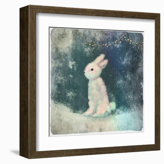 Snow Hare-Claire Westwood-Framed Art Print