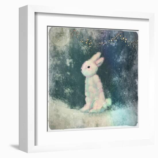 Snow Hare-Claire Westwood-Framed Art Print