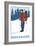 Snow Hiker, Vail, Colorado-Lantern Press-Framed Art Print