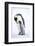 Snow Hill Island, Antarctica. Emperor penguin parent bonding with chick.-Dee Ann Pederson-Framed Photographic Print