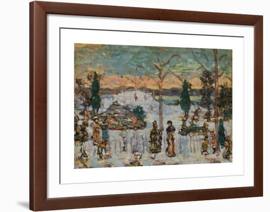 Snow in April-Maurice Prendergast-Framed Premium Giclee Print