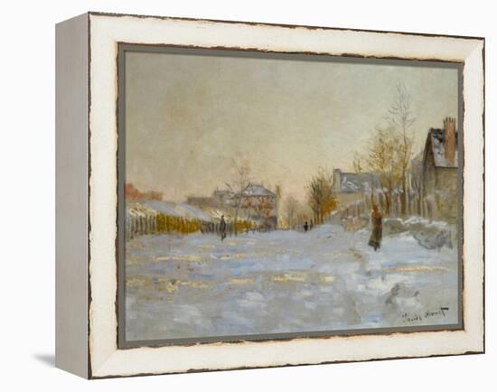 Snow in Argenteuil, 1875-Claude Monet-Framed Premier Image Canvas