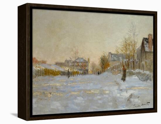 Snow in Argenteuil, 1875-Claude Monet-Framed Premier Image Canvas