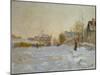 Snow in Argenteuil, 1875-Claude Monet-Mounted Giclee Print