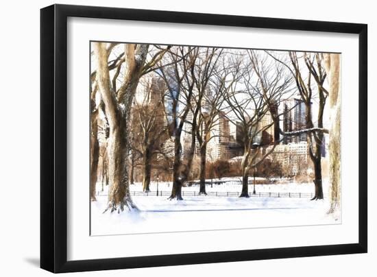 Snow in Central Park III-Philippe Hugonnard-Framed Giclee Print