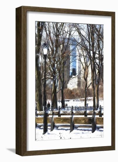 Snow in Central Park IV-Philippe Hugonnard-Framed Giclee Print