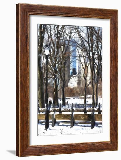 Snow in Central Park IV-Philippe Hugonnard-Framed Giclee Print