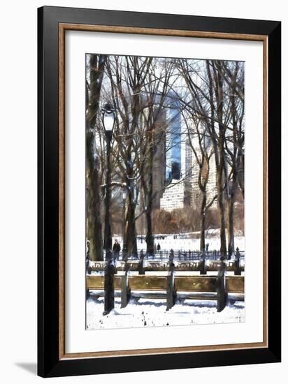 Snow in Central Park IV-Philippe Hugonnard-Framed Giclee Print