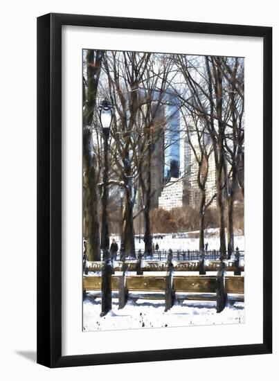 Snow in Central Park IV-Philippe Hugonnard-Framed Giclee Print
