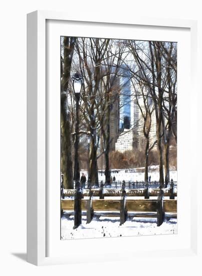 Snow in Central Park IV-Philippe Hugonnard-Framed Giclee Print