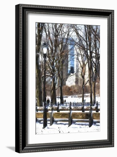 Snow in Central Park IV-Philippe Hugonnard-Framed Giclee Print