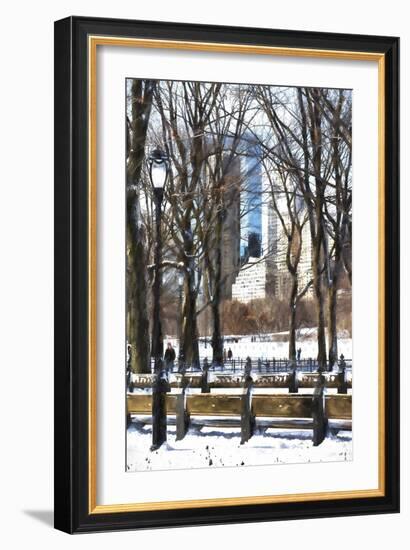 Snow in Central Park IV-Philippe Hugonnard-Framed Giclee Print