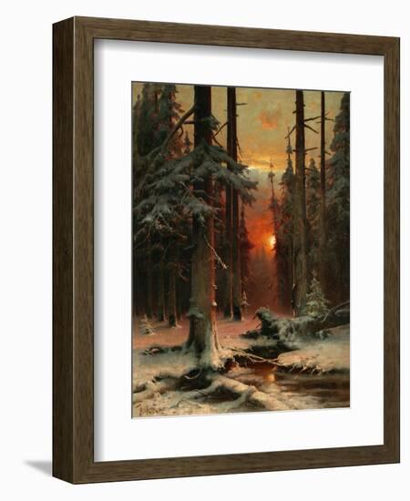 Snow in Forest, 1885-Juli Julievich Klever-Framed Giclee Print