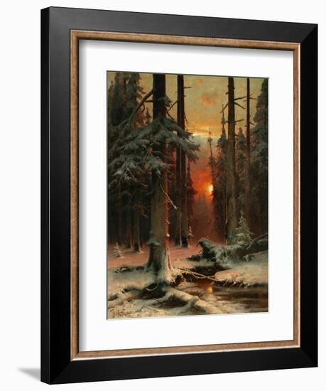 Snow in Forest, 1885-Juli Julievich Klever-Framed Giclee Print