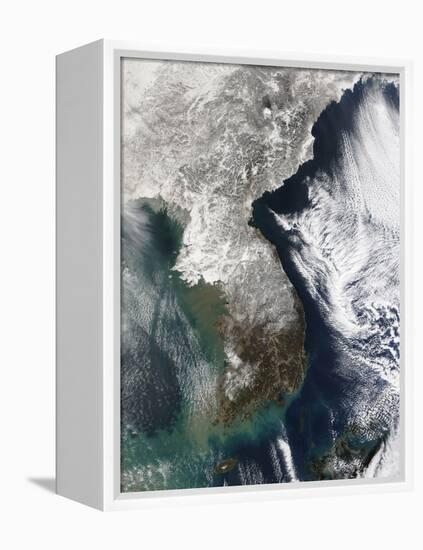 Snow in Korea-null-Framed Premier Image Canvas