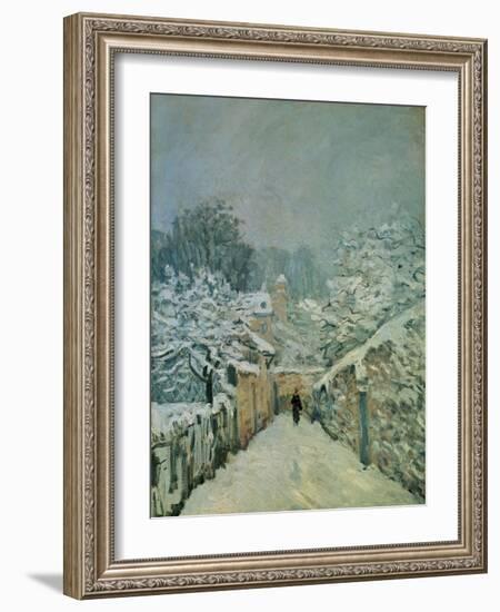 Snow in Louveciennes, 1878-Alfred Sisley-Framed Giclee Print