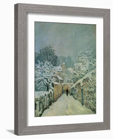 Snow in Louveciennes, 1878-Alfred Sisley-Framed Giclee Print