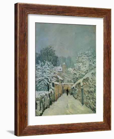 Snow in Louveciennes, 1878-Alfred Sisley-Framed Giclee Print