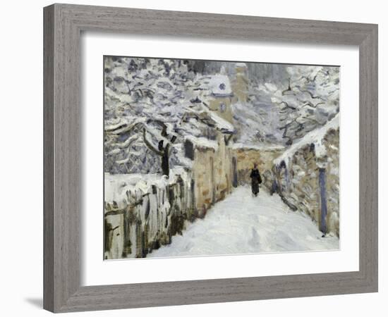 Snow in Louveciennes, c.1878-Alfred Sisley-Framed Giclee Print