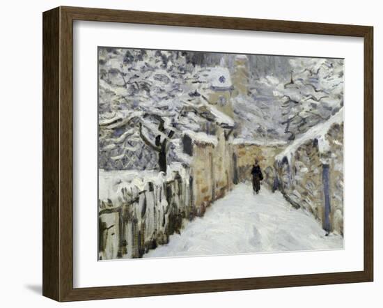 Snow in Louveciennes, c.1878-Alfred Sisley-Framed Giclee Print