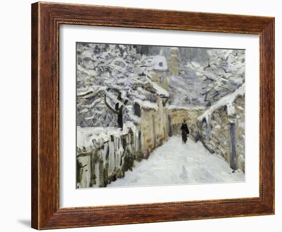 Snow in Louveciennes, c.1878-Alfred Sisley-Framed Giclee Print