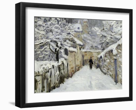 Snow in Louveciennes, c.1878-Alfred Sisley-Framed Giclee Print