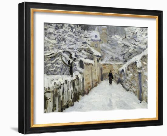 Snow in Louveciennes, c.1878-Alfred Sisley-Framed Giclee Print