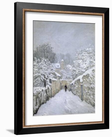 Snow in Louveciennes-Alfred Sisley-Framed Giclee Print