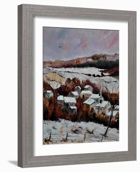 Snow In Ouroy 67-Pol Ledent-Framed Art Print