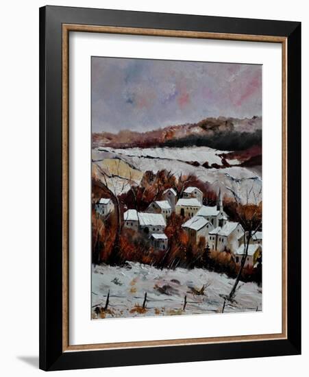 Snow In Ouroy 67-Pol Ledent-Framed Art Print