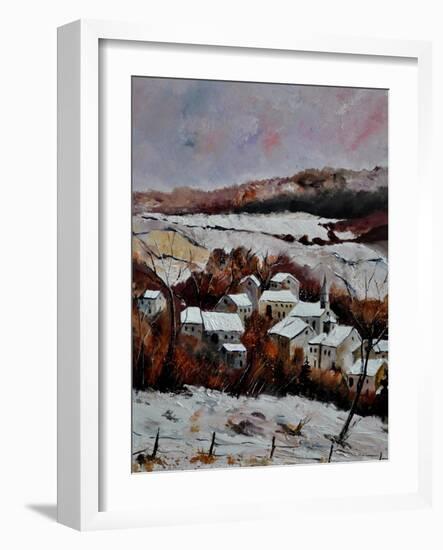 Snow In Ouroy 67-Pol Ledent-Framed Art Print