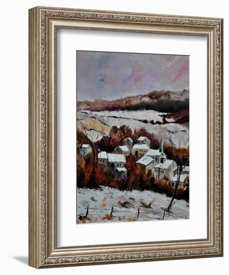 Snow In Ouroy 67-Pol Ledent-Framed Art Print