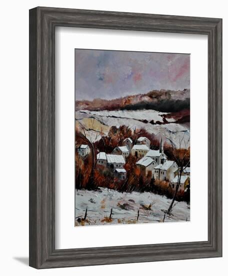 Snow In Ouroy 67-Pol Ledent-Framed Art Print