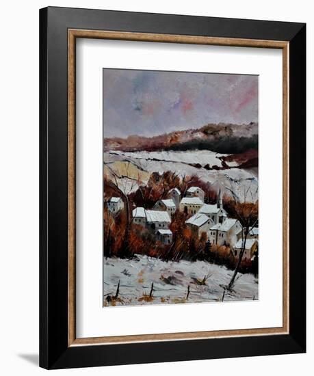 Snow In Ouroy 67-Pol Ledent-Framed Art Print