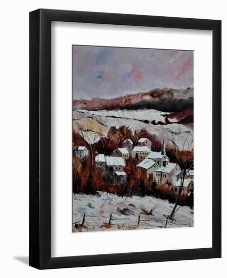 Snow In Ouroy 67-Pol Ledent-Framed Art Print