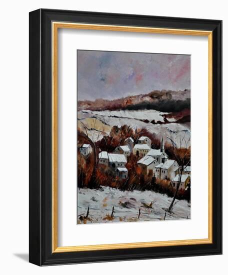 Snow In Ouroy 67-Pol Ledent-Framed Art Print