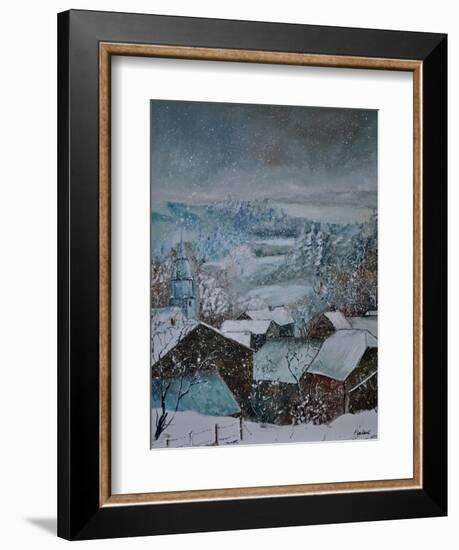 Snow In Ouroy-Pol Ledent-Framed Art Print