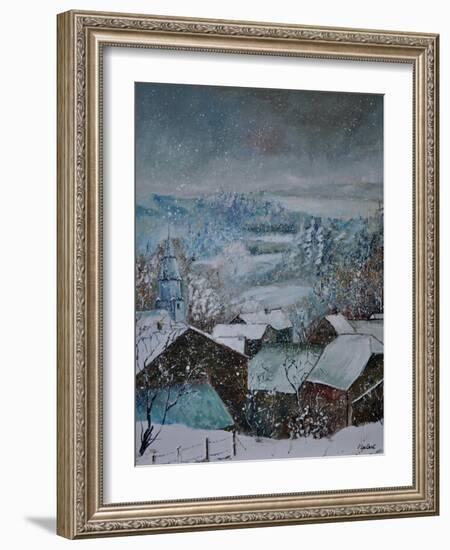 Snow In Ouroy-Pol Ledent-Framed Art Print