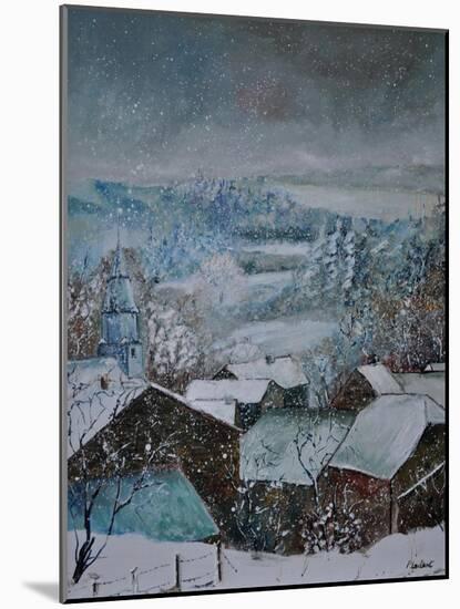 Snow In Ouroy-Pol Ledent-Mounted Art Print