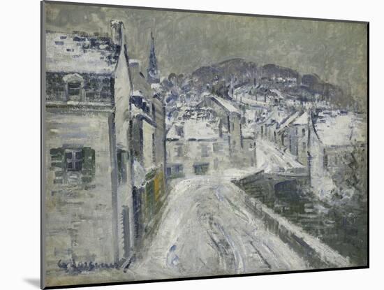 Snow in Pont-Aven; Neige a Pont-Aven, 1922-Gustave Loiseau-Mounted Giclee Print