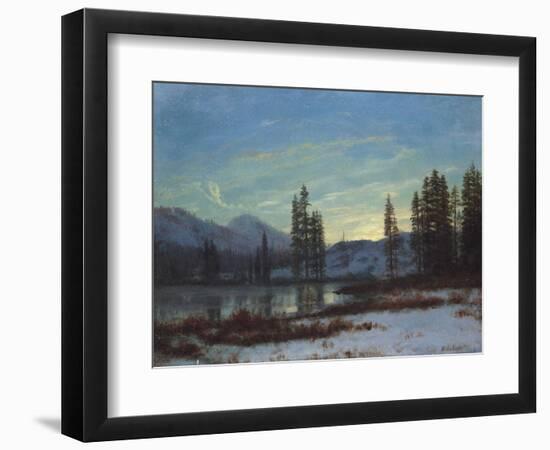 Snow in the Rockies-Albert Bierstadt-Framed Giclee Print