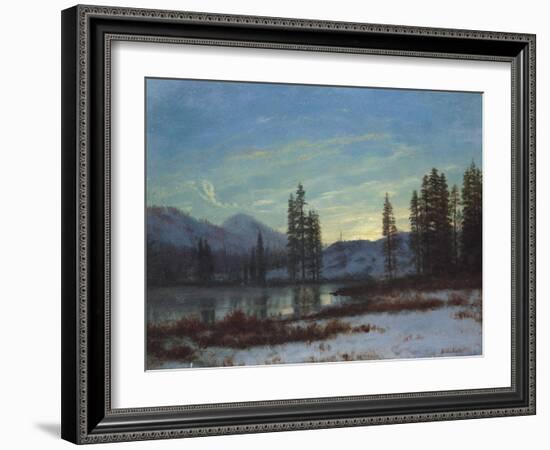 Snow in the Rockies-Albert Bierstadt-Framed Giclee Print