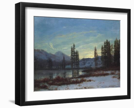 Snow in the Rockies-Albert Bierstadt-Framed Giclee Print