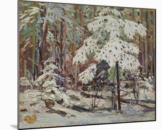 Snow in the Woods-Tom Thomson-Mounted Giclee Print