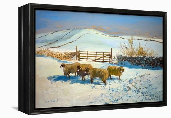 Snow in the Yorkshire Dales (Oil on Board)-William Ireland-Framed Premier Image Canvas